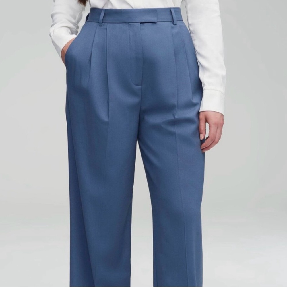 NEW Argent Pleated Trouser in Seasonless wool - Picture 2 of 6